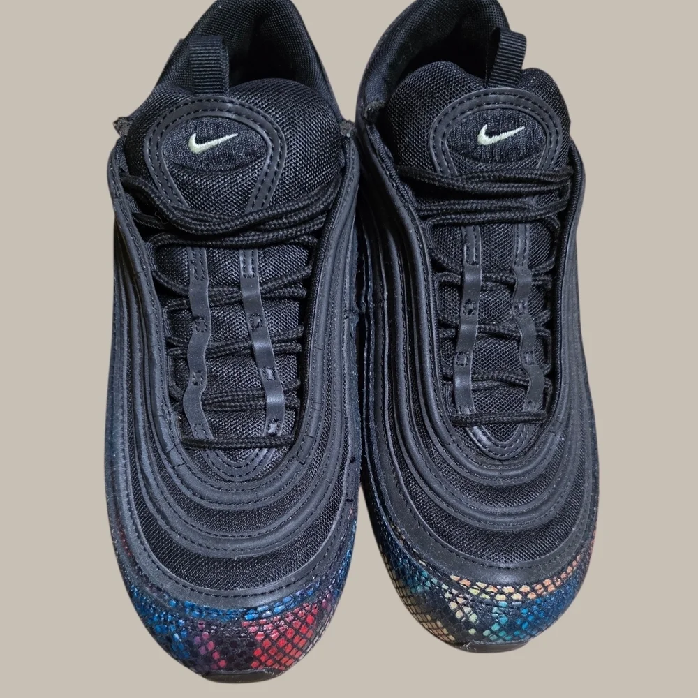 Nike Air Max 97 SE Rainbow Snake *Customized* BLACK SOLE